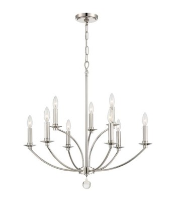 Crystorama Mila Chandelier MIL-8009-PN