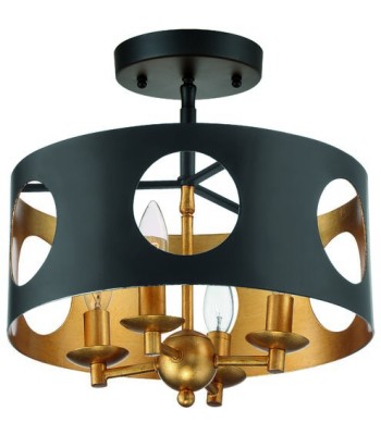 Crystorama Odelle Semi Flush ODE-700-BK-GA_CEILING