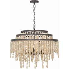 Crystorama Poppy Chandelier POP-A5076-FB