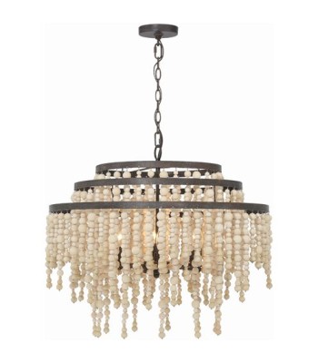 Crystorama Poppy Chandelier POP-A5076-FB