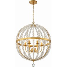 Crystorama Roxy Chandelier ROX-A9006-GA