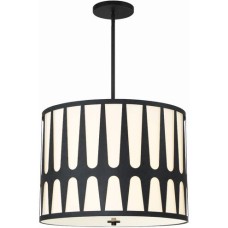 Crystorama Royston Chandelier ROY-809-BK