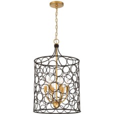 Crystorama Stemmons Mini Chandelier STM-B5106-BZ-GA