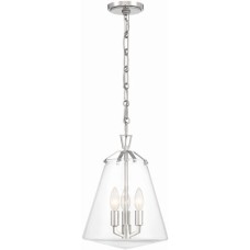 Crystorama Voss Mini Chandelier VSS-7004-PN