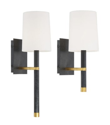 Crystorama Weston Sconce WES-9901-BK-GA
