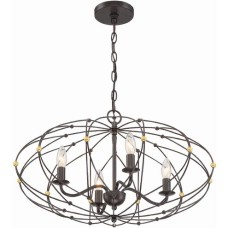 Crystorama Zucca Chandelier ZUC-A9034-EB-GA