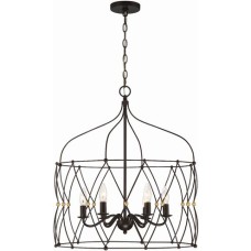 Crystorama Zucca Chandelier ZUC-A9035-EB-GA
