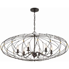 Crystorama Zucca Chandelier ZUC-A9036-EB-GA
