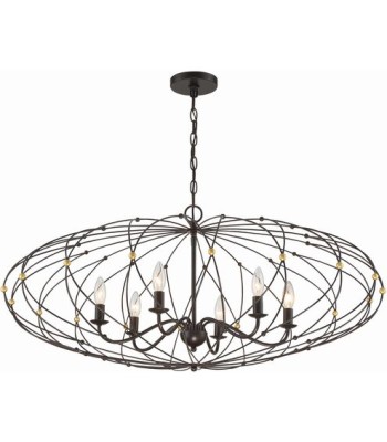 Crystorama Zucca Chandelier ZUC-A9036-EB-GA