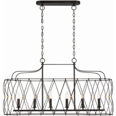 Crystorama Zucca Chandelier ZUC-A9037-EB-GA