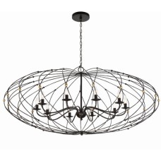 Crystorama Zucca Chandelier ZUC-A9039-EB-GA