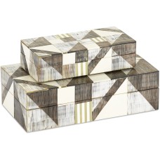 Currey Modernist Bone and Horn Boxes 1200-0370