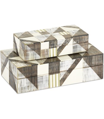 Currey Modernist Bone and Horn Boxes 1200-0370