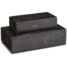 Currey Black Bone Boxes 1200-0452