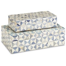 Currey Sky Blue Boxes 1200-0453