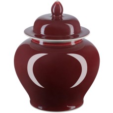 Currey Oxblood Temple Jar 1200-0684