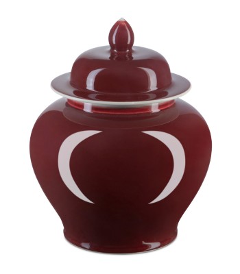 Currey Oxblood Temple Jar 1200-0684