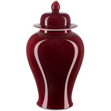 Currey Oxblood Temple Jar 1200-0685