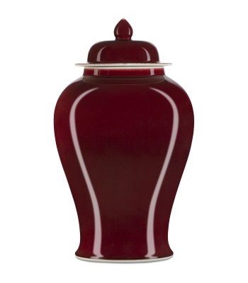 Currey Oxblood Temple Jar 1200-0686