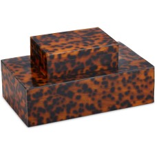 Currey Faux Tortoise Boxes 1200-0737