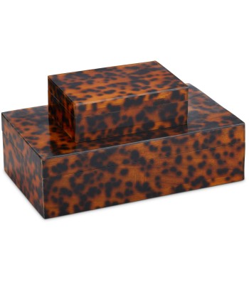 Currey Faux Tortoise Boxes 1200-0737