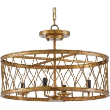 Currey Crisscross Semi-Flush Mount 9000-0050
