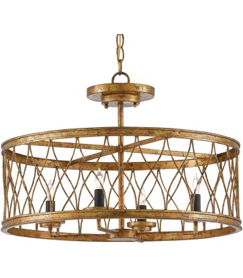Currey Crisscross Semi-Flush Mount 9000-0050