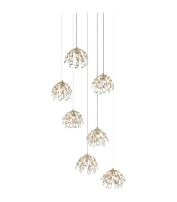 Currey Crystal Bud Multi-Drop Pendant 9000-0669