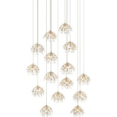 Currey Crystal Bud Multi-Drop Pendant 9000-0670