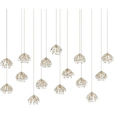 Currey Crystal Bud Multi-Drop Pendant 9000-0671
