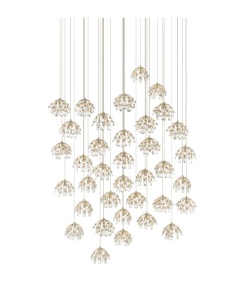 Currey Crystal Bud Multi-Drop Pendant 9000-0673