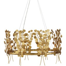 Currey Golden Eucalyptus Chandelier 9000-0975