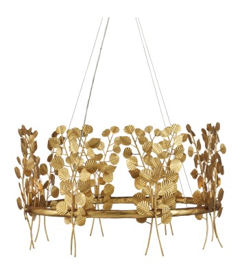 Currey Golden Eucalyptus Chandelier 9000-0975