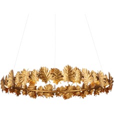 Currey English Oak Chandelier 9000-1145