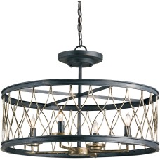Currey Crisscross Semi-Flush Mount 9902