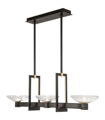 Fine Art Delphi Linear Ceiling Pendant 897040-3ST