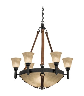 Kalco Rodeo Drive Chandelier 4646B-1209-ECRU
