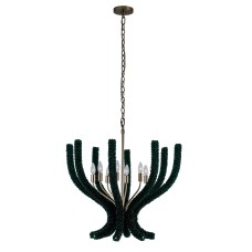 Kalco Coral Chandelier 525955BCG-GRN