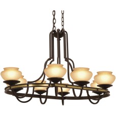 Kalco Durango Chandelier 6098TP-2-LINEN