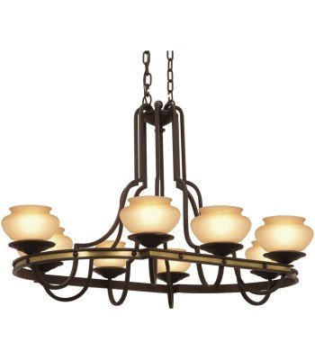 Kalco Durango Chandelier 6098TP-2-LINEN