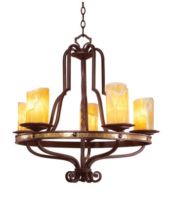 Kalco Durango Chandelier 6099TP-2-LINEN