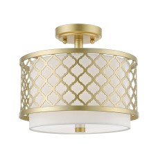 Livex Arabesque Small Semi-Flush 41107-33