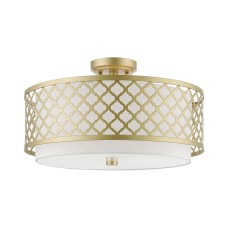 Livex Arabesque Large Semi-Flush 41109-33