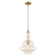 Livex Hand Blown Art Glass Ceiling Pendant 41224-01