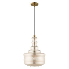Livex Hand Blown Art Glass Ceiling Pendant 41225-01