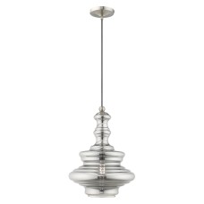Livex Hand Blown Art Glass Ceiling Pendant 41245-91