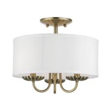 Livex Brookdale Semi-Flush 42987-01