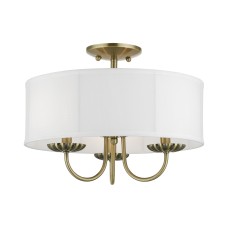 Livex Brookdale Semi-Flush 42989-01