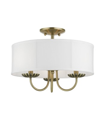 Livex Brookdale Semi-Flush 42989-01