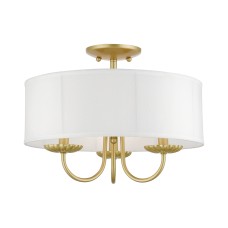 Livex Brookdale Semi-Flush 42989-33